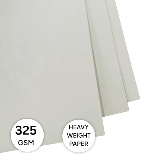 Image of Zen Sangam Artists' - Combo Pack of A3,A4,A5 Heavy Weight Mixed Media Glued Sketch Paper Pad - 325GSM - Hot Pressed - Smooth Texture Surface - For Heavy-body Paints, Calligraphy and BrushPen Lettering