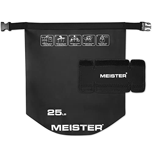 Meister Beast Portable Sand Kettlebell - Soft Sandbag Weight - 25Lb / 11.3Kg - Black #TOP2