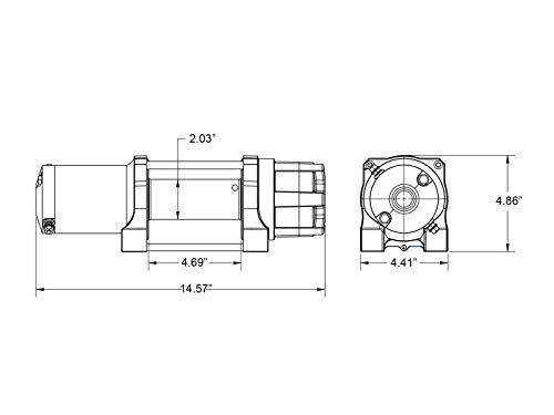 SuperATV Winch 6000 lb con kit completo para Polaris RZR 570 miniatura 3