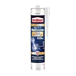 UniBond Triple Protection Anti Mould Silicone Sealant For Kitchen & Bathrooms, White Sealant Repels, Kills and Prevents Mould Growth, Long-Lasting Shower Silicone, 1x291g Cartridge