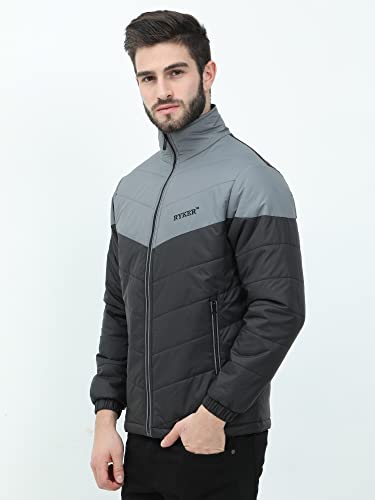 Image of Ryker Regular Fit Polyester Men's Jacket Full Sleeve Zipper Jacket for Men's