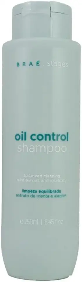 Shampoo Braé Stages Anti Oleosidade - Controle de Oleosidade Duradouro, Cabelo Soltinho, 250ml - BRAÉ