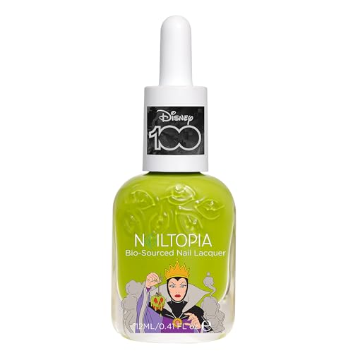 Nailtopia Bio-Sourced Chip Free Nail Lacquer Disney Collection Evil Queen 0.41 oz - All Natural - Vegan - Strengthening - Quick-Dry - Long Lasting - Cruelty-Free - Nail Polish