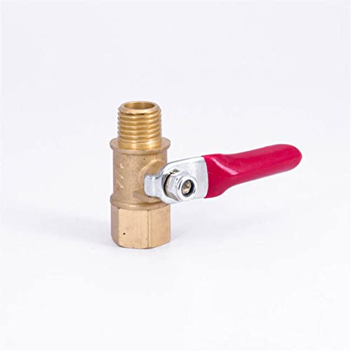 Mini vanne laiton 1/4 NPT robinet interception eau gaz air maison 1pc - 5