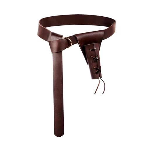 Nucelit Disfraz renacentista para hombre, disfraz medieval de pirata, cinturón de cuero, rana vikinga, accesorios para fiesta de cosplay, renacimiento