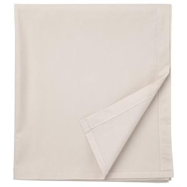 IKEA DVALA Flat Sheet, Beige, 150x260 cm, 100% Cotton, Machine Washable-picture-10