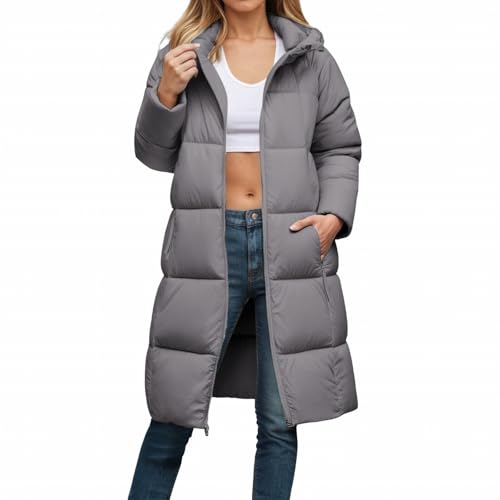 Gilet long avec poches manteau d'hiver sans manches chaud contre le froid