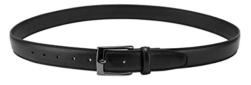 Image of MILORDE Men's Genuine Leather Dress Belt for Work Business and Casual