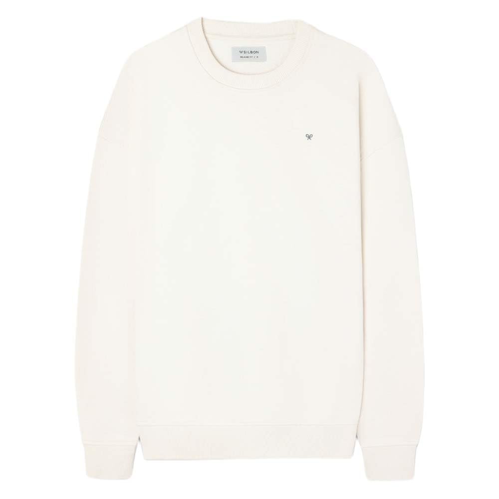 SILBON Sweatshirt Relaxed fit Plans Cream Size M
