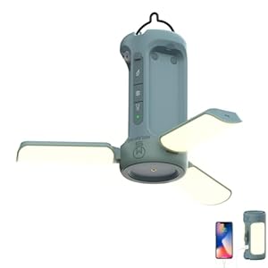 Foldable Camping Light Rechargeable Lantern, 10000mAh Power Bank, Portable Flashlight, IP54 Waterproof, 1/4″ Screw Adapter, 750LM, 5 Modes, LED Tent Light for Camping, Hiking, Fishing