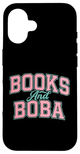 Books And Boba Design Cozy Reading Aesthetic Book Lover Boba �X�}�z�P�[�X iPhone 16 �p