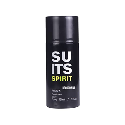 Image of MINISO Deodorant Body Spray Perfume With Long Lasting Smell for Men, 150ml - Suits Spirit