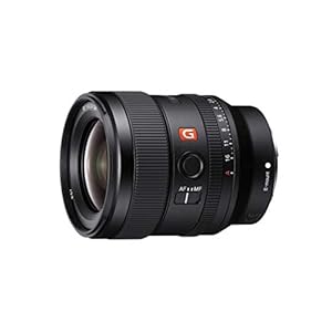 Sony E-mount FE 24mm F1.4 GM Full Frame Wide-angle Prime Lens (SEL24F14GM), Black