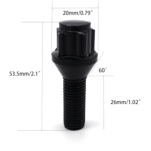 Pernos de bloqueo de ruedas M12x1.5 tornillos antirrobo BMW E46 E60 E90 5