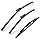 24"+17"+13" Windshield Wiper Blades Premium All-Season Durable and Quiet Silicone Wiper Blade Fit for 2011-2017 GMC Terrain/2011-2017 Chevrolet Equinox