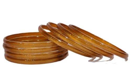 Image of Colorful Jelly Bangles Set of 8 - Transparent Candy Color Stackable Bracelets, Lightweight Fashion Accessories for Women & Girls