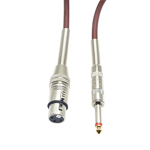 XLR naar 1/4 microfoonkabel,XLR vrouwelijk naar 1/4 TS,Microfoonsnoer Balanced 6,35 mm Mono Plug naar XLR 3Pin voor… - Image 5