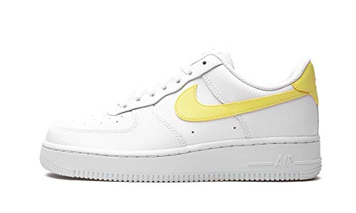 Nike Wmns Air Force 1 '07, Scarpe da Basket Donna, White Lt Zitron Brt Mango White White White, 39...