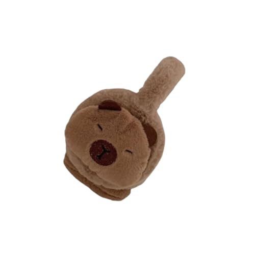 Cute capybara plush scarf, winter thickened plush scarf, Capybara Gloves,Cute ear warmer，3-in-1 Cap Gloves Scarf Set