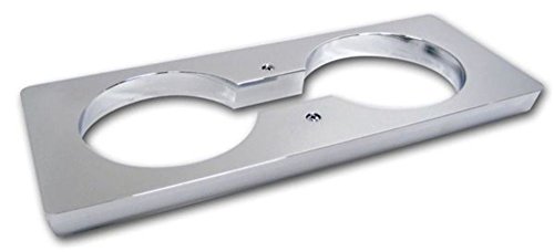 H20037SC 2003-2007 H2 Hummer SUV & SUT Smooth Chrome Billet Cup Holder Insert