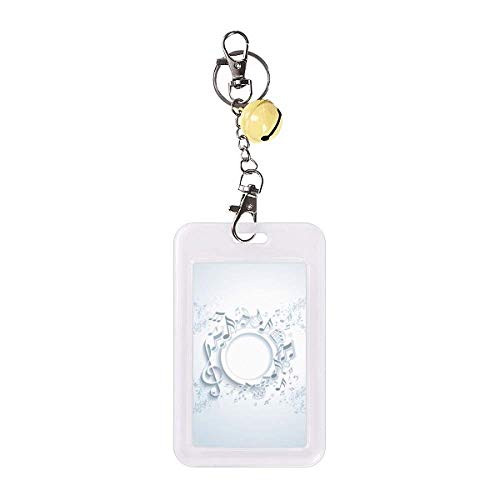 Funda para tarjetas de crédito que evita el desorden con su giro rotativo blanco y amarillo