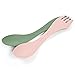 Light My Fire Posate Campeggio - Set Posate Viaggio 2 Sporks - Posate da Viaggio 3 in 1 - Forchetta Cucchiaio Coltello da Campeggio - Posate Plastica Riutilizzabili 100% Senza BPA - PIC Nic Bushcraft