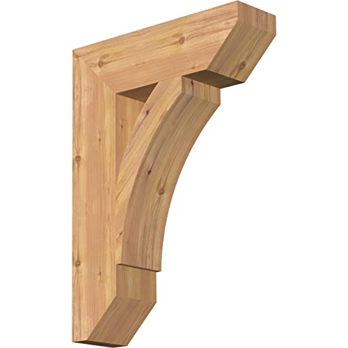 5 1/2"W x 20"D x 28"H Thorton Slat Smooth Bracket, Western Red Cedar