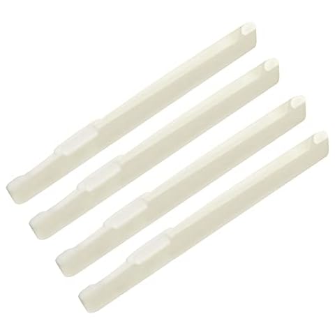 4pcs Acoustic Guitar Saddle Real Cattle Bone Grooves 6 String Ukuleles Bridge, 72 x 8.5 x 3mm Cover