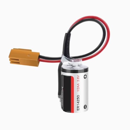 QULONG (1����) 3.6V 1200mAh ER14250 PLC ��[�d�����`�E���d�r LS14250�i���F�R�l�N�^�t���j