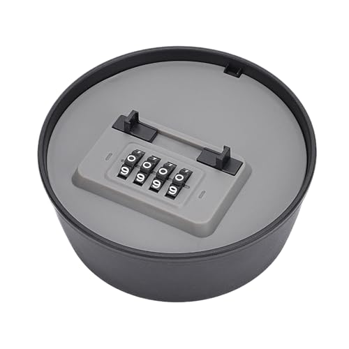 secreta - Seguridad de combinación de 4 dígitos | Joyero cilíndrico con cerradura | Para efectivo, joyas, objetos de , oficina en casa, dormitorio, armario y cajón de