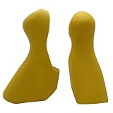 for Shimano ST-5700 105 Series for Bike Brake Lever Hoods - Rubber Shift Lever Covers for Road Bicycles in Black, Red, Blue, Yellow, Green, Pink（Yellow）