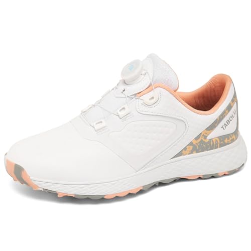 Zapatos de golf para mujer sin tacos SDEQA: entrena bajo la lluvia con confort