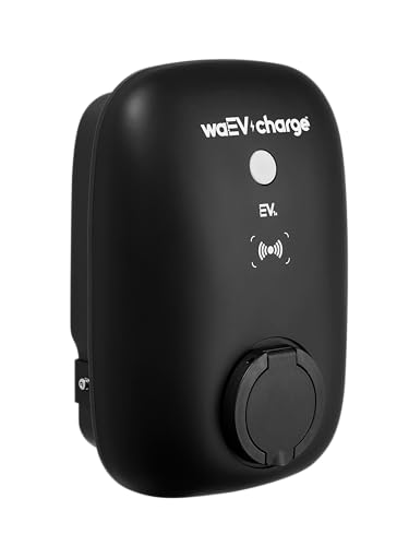 waEV-charge EV1s | EV charger | 7.4kW Electric Vehicle Charger | Type 2 Plug | Untethered | WiFi, Bluetooth, LAN Smart Charger | PEN Protection | Powered by ev.energy