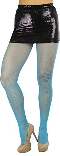 Image of ToBeInStyle Women's Sexy Vibrant Fine Classic Fishnet Full Footed Pantyhose