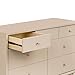 Babyletto Palma 7-Drawer Assembled Double Dresser in Taupe, Greenguard Gold Certified