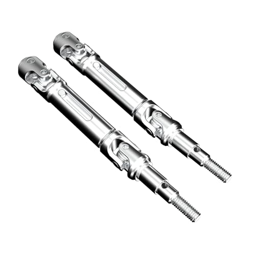 Jetwood 1:14 Scale RC Car Enhanced Telescpoing Front/Rear Metal Wheels Drive Shaft CVD Set,2 Pcs, Upgrade Accessories RC Vehicle Rotor Shafts, RC Car Spare Parts for JC14EP