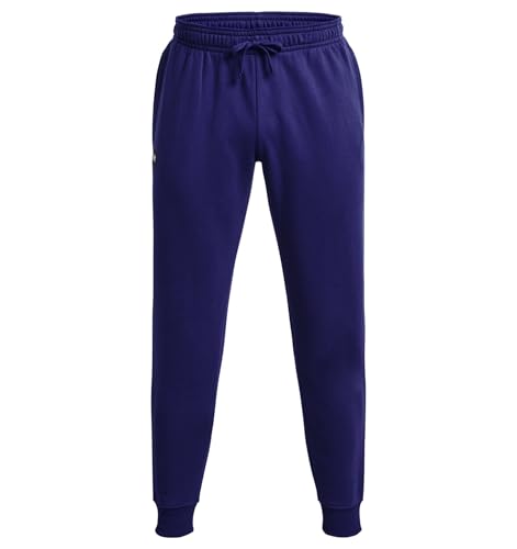 Image of Under Armour Mens Rival Fleece Joggers Prime Pink /White ST
