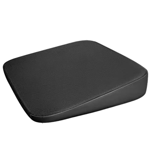 Euyehn Cojín elevador de asiento – Cojín de asiento de coche de cuña para asiento de coche – Asiento elevador de asiento de conductor para personas cortas Cojín ergonómico inclinado para mujeres y
