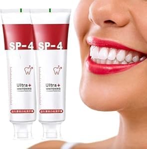 - SP 4 Ultra Whitening Toothpaste, Teeth Cleaner, Advanced Whitening Formula for Stain Removal - (50gm Pack Of 2)