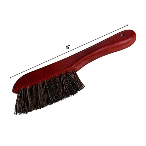 Freetime Fun Pool Table Brush for Felt with Real, Authentic Horse Hair Set of Billiards Pool Table Brush 8.5\" Rail Brush Bonus Pack of Chalk
