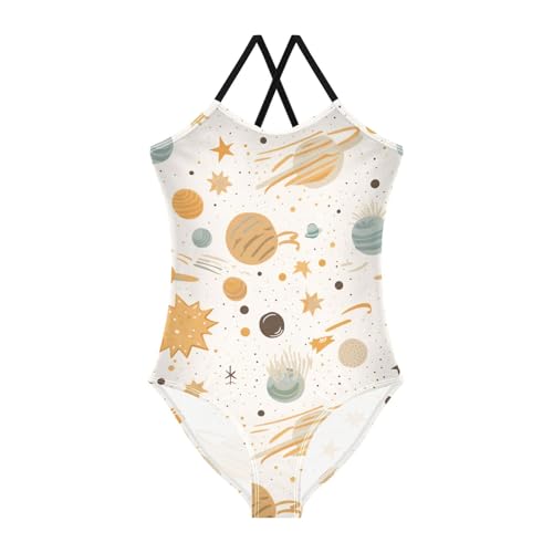 Space Planet Galaxy Girls One Piece Swimsuit Beach Swimwear 20853868