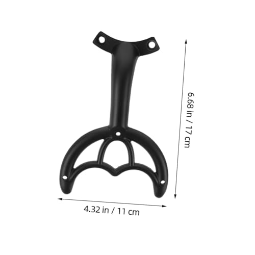 Bras de support pour ventilateur de plafond en métal noir durable - 3