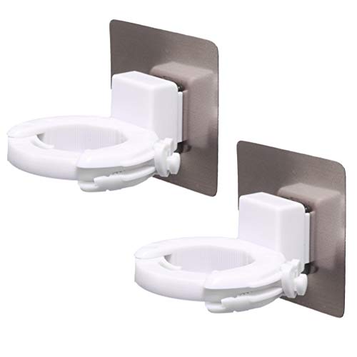 DOITOOL 2pcs Multifunctional Adjustable Bottle Hanger wall Mount clothing rack hand soap dispenser l brackets heavy duty heavy duty shelf brackets shelf holders pegs self adhesive hooks