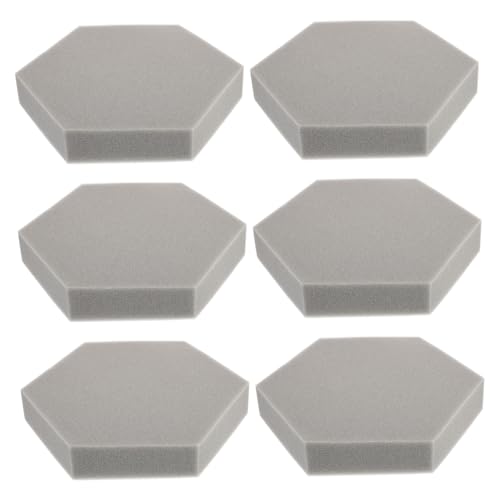 Paneles hexagonales para absorción de sonido, 6 piezas, poliuretano para paredes miniatura 1