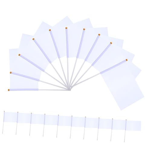 Garneck Racing Banner 20pcs Referee Flags Hand-cranked Waving Flags for Car Racing Football Support Events Lightweight Design