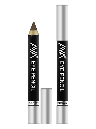 Image of AYA Eye Pencil For Kajal /Eye Liner - Brown 2.8g | Glides Smoothly | Creamy smooth formula | Light weight