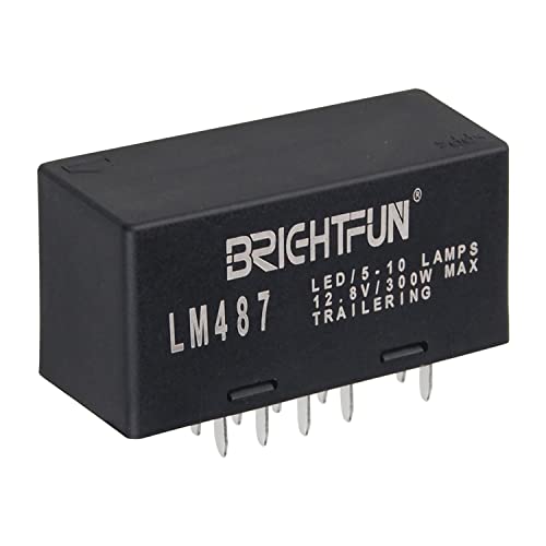 Special Coverage Adjustment 16087 Hazard Warning Flashers Activation - 2013-2014 Cadillac XTS 8 BrightFun 10-Pin Hazard Warning and Turn Signal LED Flasher Relay, LM487 10383321 for Chevy Tahoe GMC 2003-2006