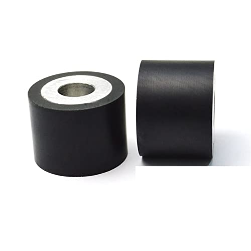 Roue en caoutchouc noire anti-vibration de 30 mm pour supprimer les bruits de friction