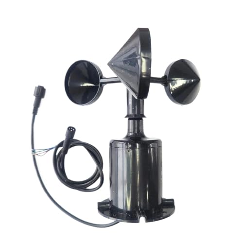 60m/s Weather Station, Outdoor 3 Cup Anemometer Sensor, Polycarbon Fiber Wind Speed Wind Direction Sensor, Output RS485 4-20MA 0-5V(0-10V Speed)
