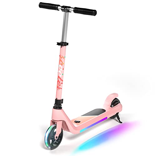 LINGTENG Electric Scooter is Suitable for Girls Aged 6-10, Kid...